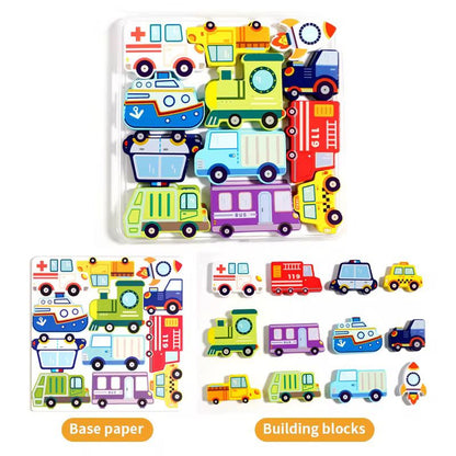 Wooden Box Puzzle | Matching and Stacking Puzzle for Toddlers