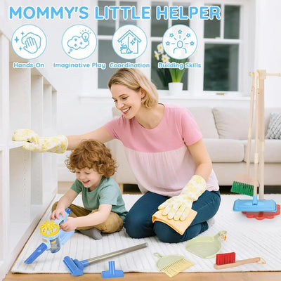 Véritable aspirateur fonctionnel pour le jeu de nettoyage des enfants