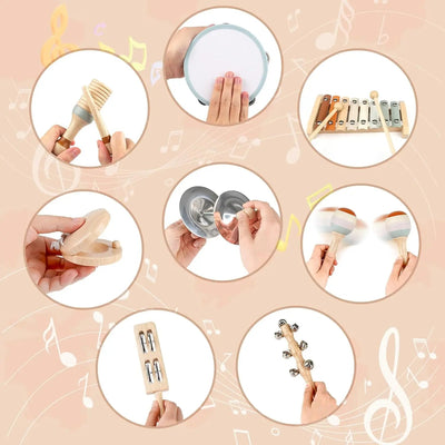 Wooden Music Set for Toddlers - Rhythm & Sound Exploration