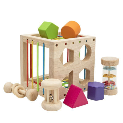 jouets éducatifs en bois pour bébés Jouet enfichable en bois pour l'éveil