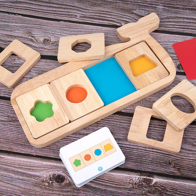 Puzle tridimensional de geometría para educación temprana y cognición del color para bebés