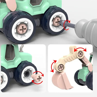 Juego de Vehículos de Ingeniería en Miniatura de Bouw-Masters