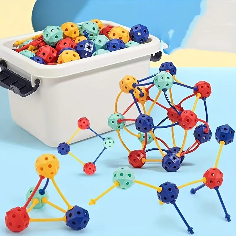 Connect Beads™ - Flexibele PVC kralen - 3D Geometrische bouwblokken