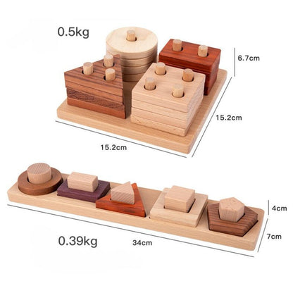 Premium Natural Wood Educational Toy Set