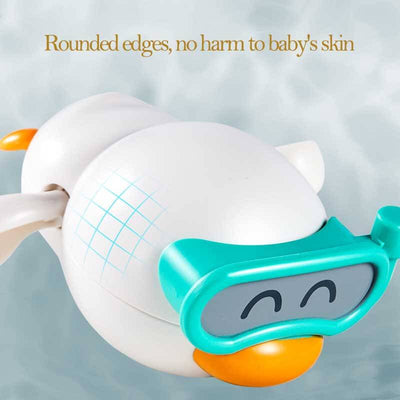 Fidtoy Wind-Up Swimming Duck Bath Toys – 3-Pack Toddler Bath Fun