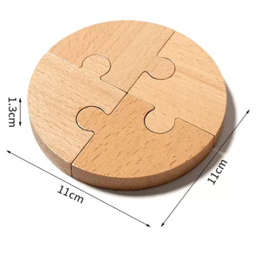 Montessori Wooden Round Jigsaw Puzzle