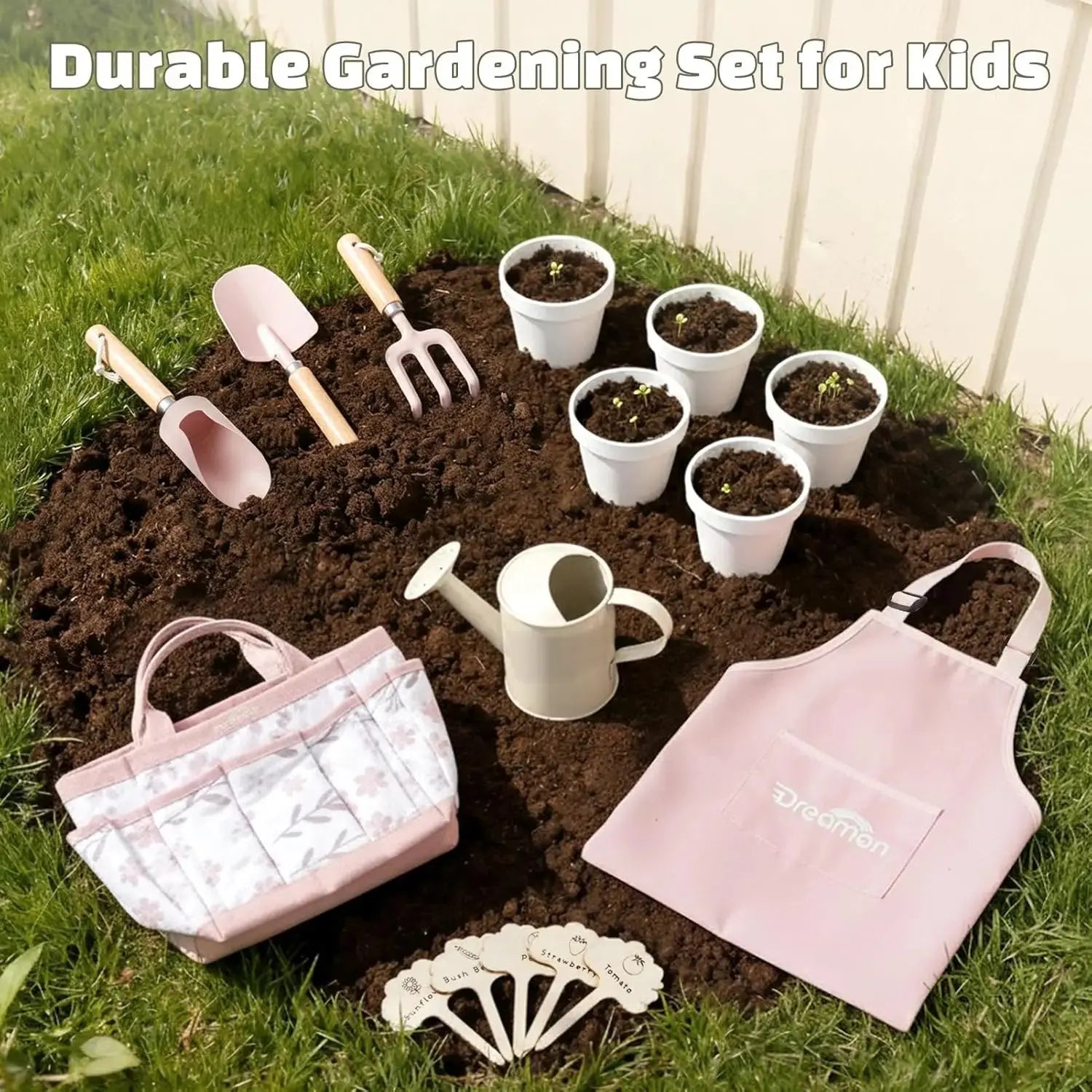 Gardening Tool Set for Kids Outdoor Play