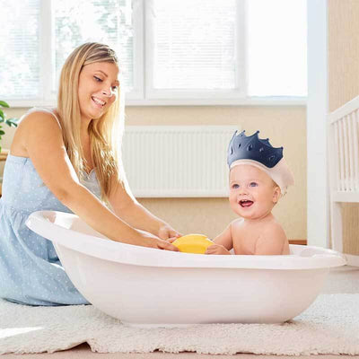 Fidtoy Baby Shower Cap for Toddlers – Adjustable Crown Visor Bath Hat for Eyes & Ears Protection, Bath & Swimming Fun