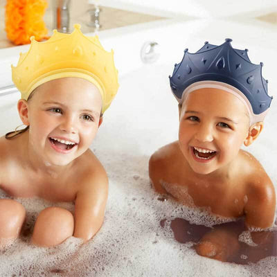 Fidtoy Baby Shower Cap for Toddlers – Adjustable Crown Visor Bath Hat for Eyes & Ears Protection, Bath & Swimming Fun