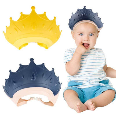 Fidtoy Baby Shower Cap for Toddlers – Adjustable Crown Visor Bath Hat for Eyes & Ears Protection, Bath & Swimming Fun