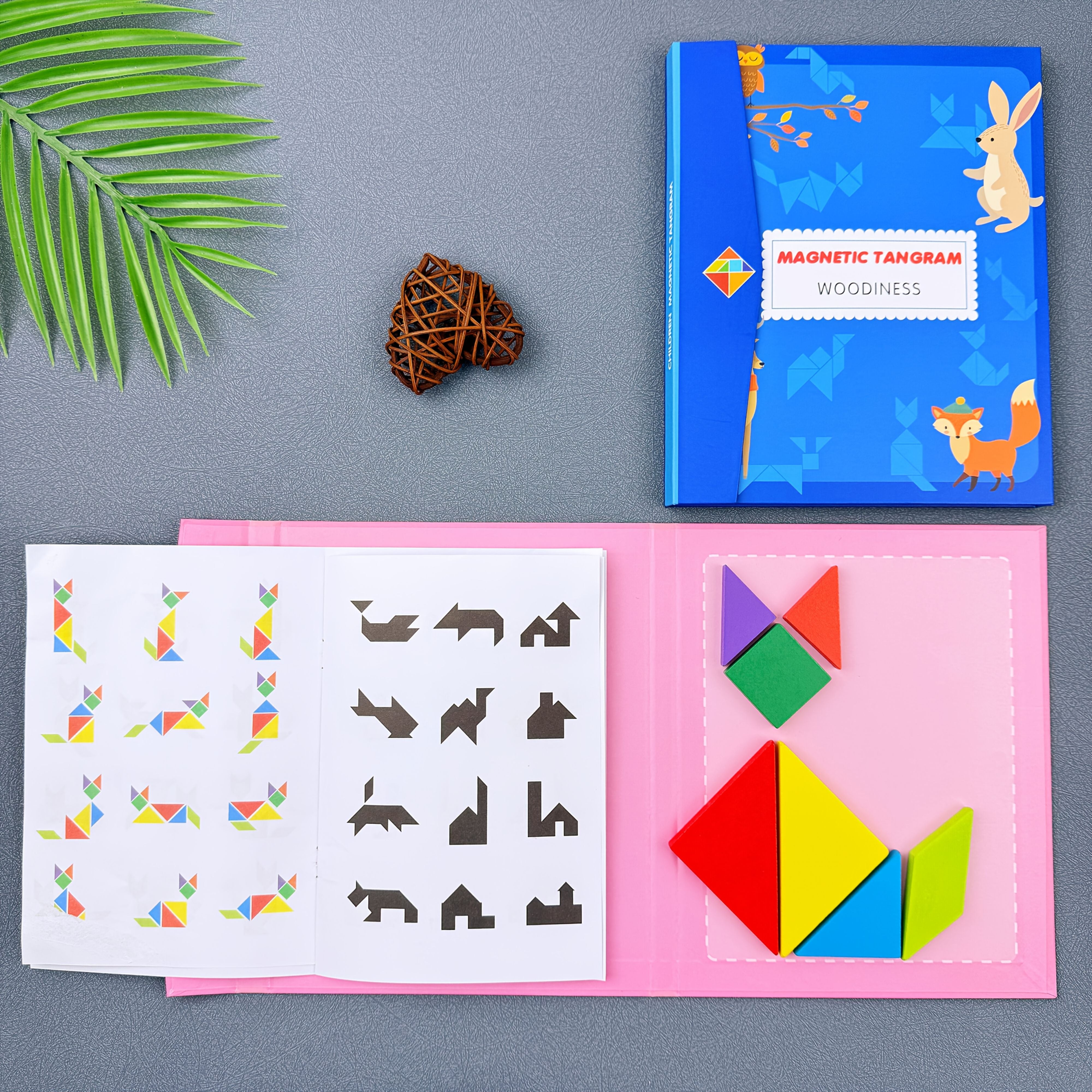 Wooden Tangram Puzzle Set for Kids