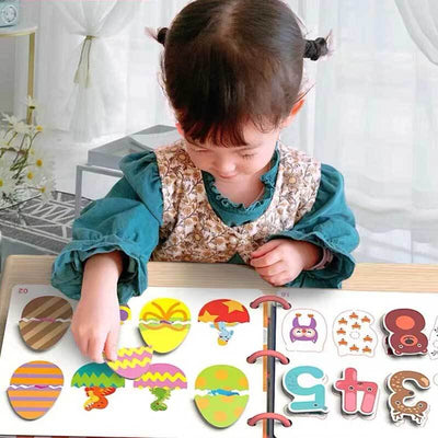 Fidtoy Montessori Livre d'éveil silencieux pour tout-petits | Livre d'activités éducatif et interactif pour apprendre les chiffres, les animaux, les légumes et la circulation routière