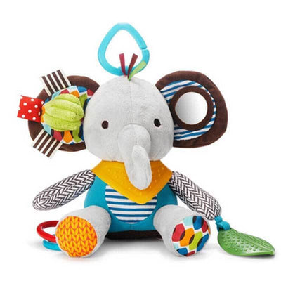 Fidtoy Anneau de dentition et jouet sensoriel pour bébé | Jouet doux multi-sensoriel pour la maison et les voyages