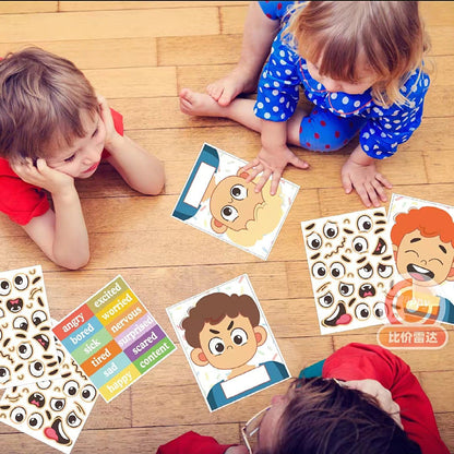 Non-woven Children's Expression Stickers - Educational Toys