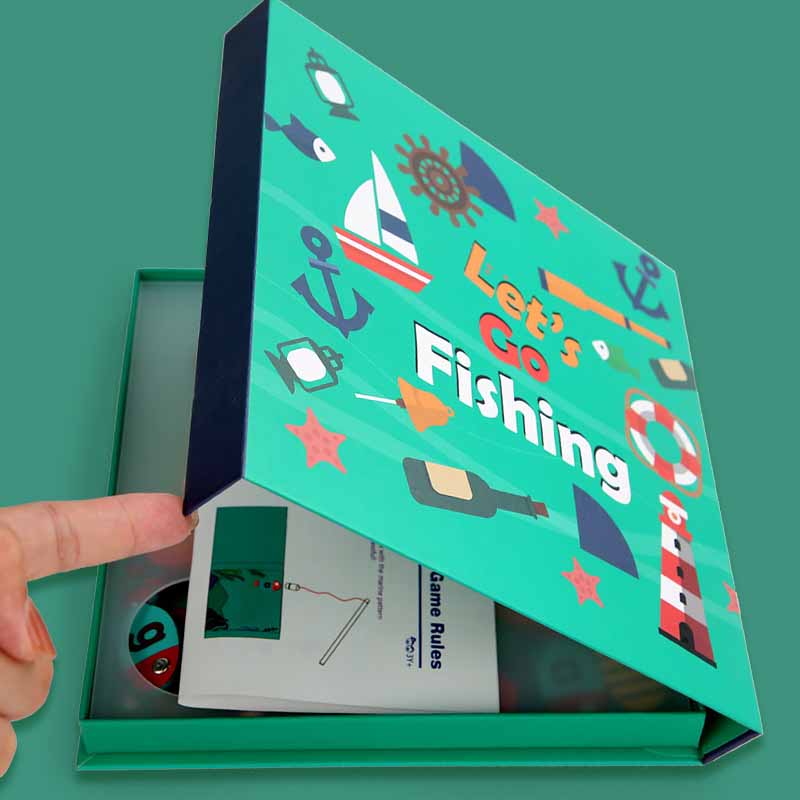 Fidtoy Wooden Magnetic Fishing Toy – 26 Letter Fish Montessori Learning Game