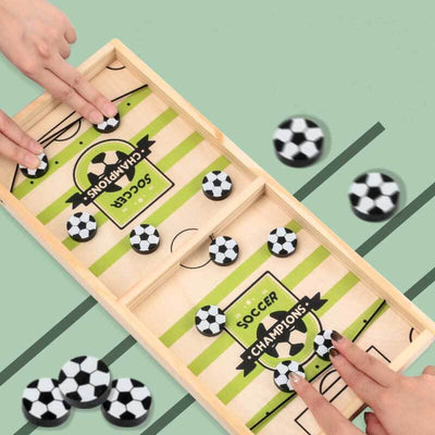 Jeu de société lance-balles Fidtoy Junior Football | Jeu d'intérieur en bois pour enfants et toute la famille