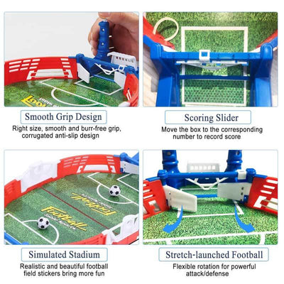 Fidtoy Tabletop Foosball Game Portable Soccer Game for Family Fun