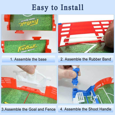 Fidtoy Tabletop Foosball Game Portable Soccer Game for Family Fun