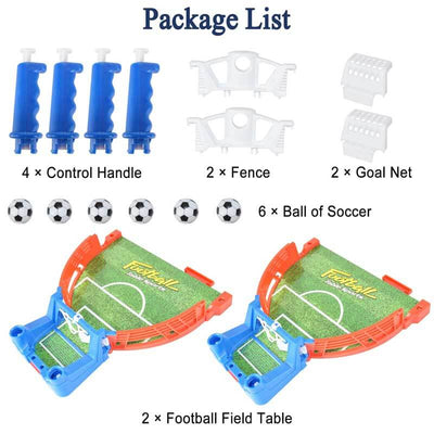 Fidtoy Tabletop Foosball Game Portable Soccer Game for Family Fun