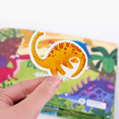 Livre d'activités Montessori Fidtoy pour tout-petits avec dinosaures et activités à la ferme