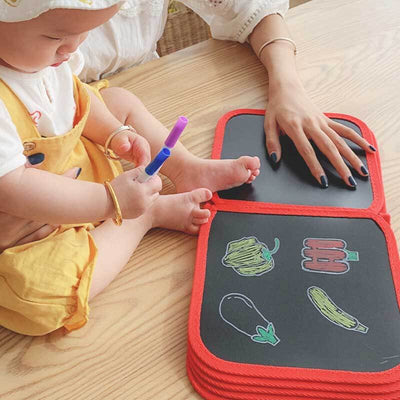 Fidtoy Reusable Doodle Coloring Book Mess Free Drawing Toy for Kids