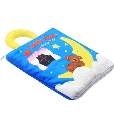 Fidtoy Sensory Fabric Book for Toddlers 3-36 Months – Interactive Cloth Learning Book for Early Cognitive and Fine Motor Skills