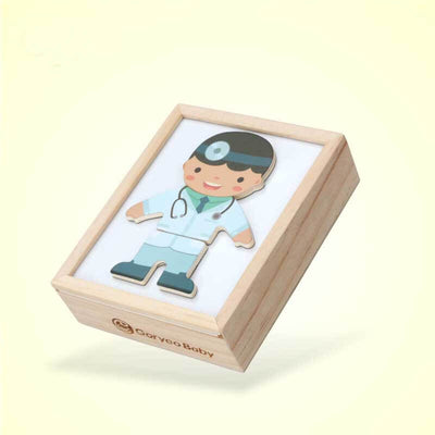 Fidtoy Puzle Magnético de Madera para Vestir y Juegos de Rol para Niños