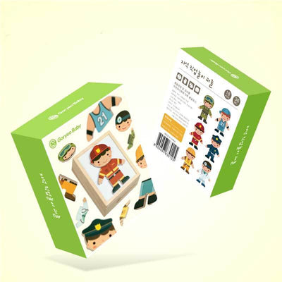 Fidtoy Puzle Magnético de Madera para Vestir y Juegos de Rol para Niños