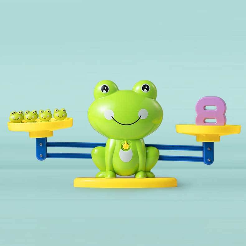 Fidtoy Frog Balance Math Toy | Montessori Counting and Number Learning Game for Kids