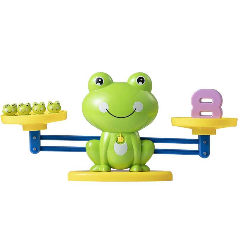 Fidtoy Frog Balance Math Toy | Montessori Counting and Number Learning Game for Kids
