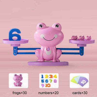 Fidtoy Frog Balance Math Toy | Montessori Counting and Number Learning Game for Kids