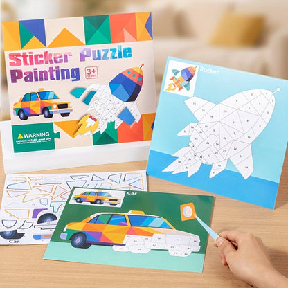 Sticker Puzzle Painting Book for Kids