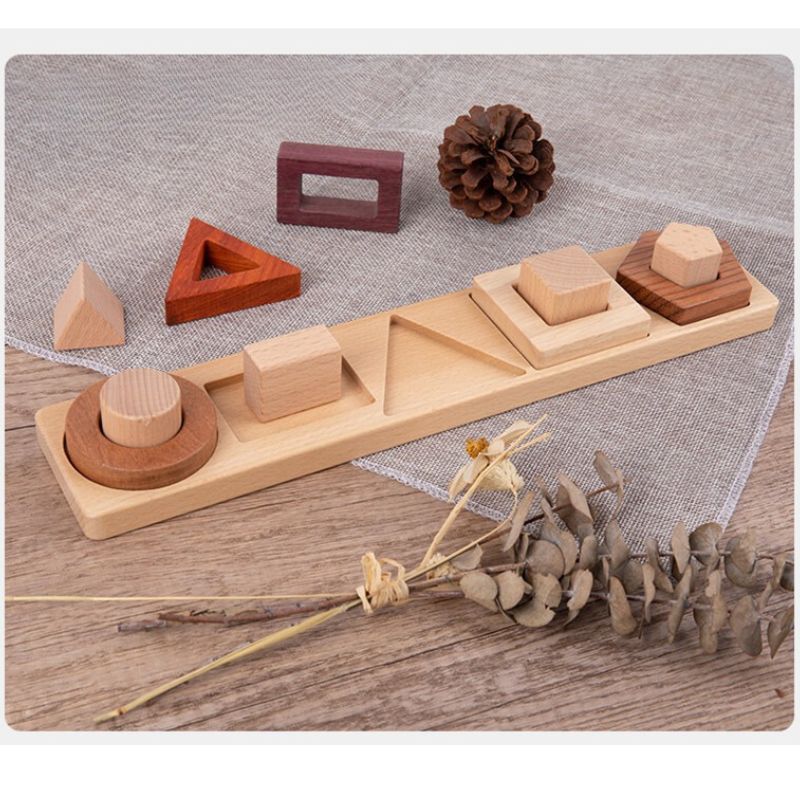 Premium Natural Wood Educational Toy Set
