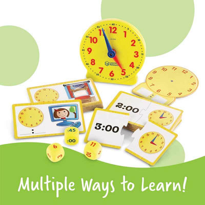 Fidtoy Learning Clock Toy Set | Educational Analog and Digital Time for Toddlers