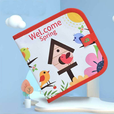 Fidtoy Reusable Doodle Coloring Book Mess Free Drawing Toy for Kids