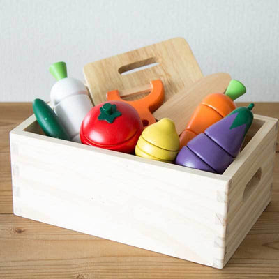 Fidtoy Wooden Pretend Food Play Set for Toddlers Kitchen Toys Fruit Cutting Toy Montessori Learning Toy for 1 2 3 Year Old Kids Home Play