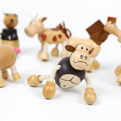 Wooden Animals Building Blocks