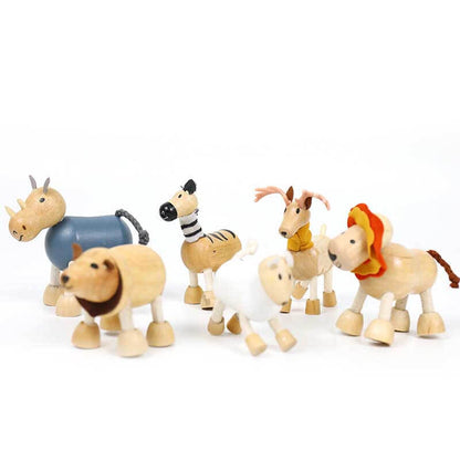 Wooden Animals Building Blocks