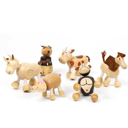 Wooden Animals Building Blocks