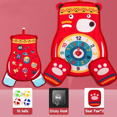 Jeu de fidélité pour enfants « Pattes d’ours » | Jouet éducatif pour la coordination œil-main