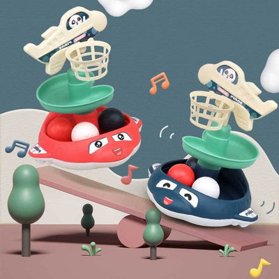 Fidtoy Jouet à balles pour les tout-petits de 1 à 6 ans Jeu de lancer Piste d'apprentissage avec son lumière Jouet éducatif pour l'intérieur