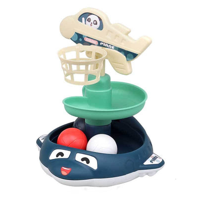 Fidtoy Jouet à balles pour les tout-petits de 1 à 6 ans Jeu de lancer Piste d'apprentissage avec son lumière Jouet éducatif pour l'intérieur