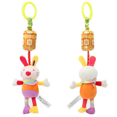 Fidtoy Plush Hanging Toy for Newborns and Toddlers | Baby Sensory Toy for Crib, Stroller, and Car Seat Play