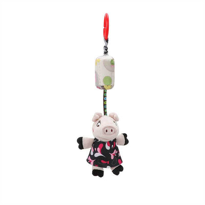 Fidtoy Plush Hanging Toy for Newborns and Toddlers | Baby Sensory Toy for Crib, Stroller, and Car Seat Play
