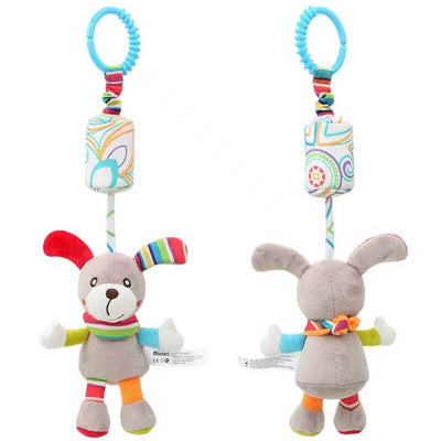 Fidtoy Plush Hanging Toy for Newborns and Toddlers | Baby Sensory Toy for Crib, Stroller, and Car Seat Play