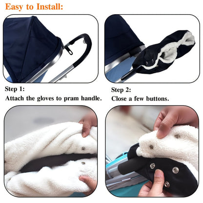 Winter Warmth Handlebar Gloves for Strollers