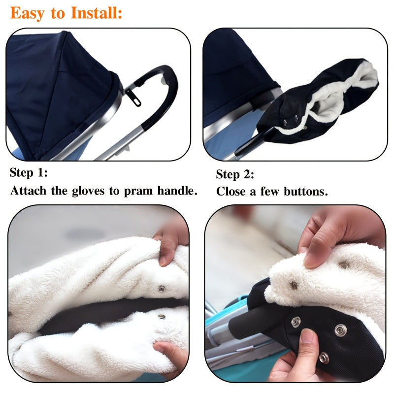 Winter Warmth Handlebar Gloves for Strollers