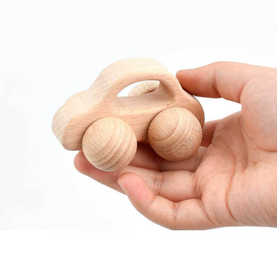 Juego de sonajeros y mordedores de madera Fidtoy para bebés – Desarrollo sensorial y motriz Montessori