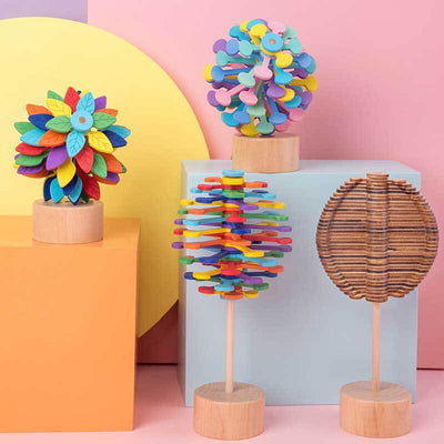 Fidtoy Fibonacci Spiral Toy Kinetic Visual Stress Relief Toy