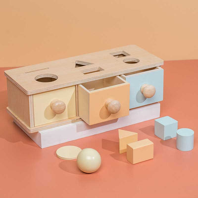 Fidtoy Montessori Object Permanence Box for Toddlers 6-36 Months Educational Fine Motor Toy